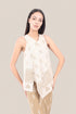 Patterned jacquard reversible asymmetric top
